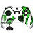 Adesivo de Controle Xbox One Monster White - Imagem 1