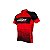 Camisa de Ciclismo Manga Curta Masculina Red Black Cabani - Imagem 4