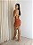 Vestido Drapeado Argola Curto Sexy - Imagem 2