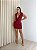 Vestido Feminino Decote Profundo com Chocker - Imagem 1