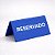 Placas Reservado para Mesa em Acrílico AZUL 6 X 15 Cm - Kit 10 peças - Imagem 1