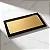 Bandeja Baixa Preta com Espelho Dourado 28 x 14 cm - Imagem 2