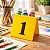 Placas Numeradas para Mesa em Acrílico Amarelo - Imagem 6