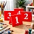 Placas Numeradas para Mesa em Acrílico Vermelho - Imagem 1