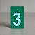 PLACAS NUMERADAS PARA PROVADOR EM ACRÍLICO VERDE - Imagem 2