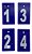 PLACAS NUMERADAS PARA PROVADOR EM ACRÍLICO AZUL - Imagem 4