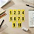 PLACAS NUMERADAS PARA PROVADOR EM ACRÍLICO AMARELO - Imagem 1