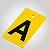 Placas para Provador Alfabeto na cor Amarelo - Imagem 3