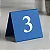 Placas Numeradas para Mesa em Acrílico Azul - Imagem 3