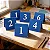 Placas Numeradas para Mesa em Acrílico Azul - Imagem 1
