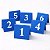 Placas Numeradas para Mesa em Acrílico Azul - Imagem 2