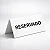 Placas Reservado para Mesa em Acrílico Branco 6 X 15 Cm - Kit 10 peças - Imagem 2