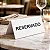 Placas Reservado para Mesa em Acrílico Branco 6 X 15 Cm - Kit 10 peças - Imagem 1