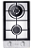 Cooktop Dominó Evol a Gás 2 Queimadores 1 Tripla chama e 1 Rápido Bivolt Siena - Imagem 1