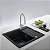 Misturador Monocomando de mesa Eos Neo fosco em aço inox 304 com bica em J alta extensível - Imagem 4