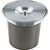 Lixeira de Sobrepor Redonda Franke Aço Inox Escovado - 5 Litros - Imagem 1