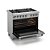 Fogão Freestanding Elettromec Profissional 5 Queimadores com Forno Elétrico Inox 90cm 220V - Imagem 2
