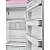 Refrigerador Smeg 1 Porta Rosa - Anni 50 - 270L - Dobradiças à Direita - 220V - Imagem 5