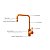 Misturador Monocomando Angolare Inox com Revestimento PVD Gold Tramontina - Imagem 4