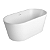 Banheira de Piso Oval Deca 150cm Branco Fosco Linha LK - BH.54150.LK.BRFC - Imagem 1
