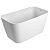 Banheira de Piso com Degrau Deca 135cm Branco Fosco - BH.53135.BRFC - Imagem 1