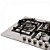 Cooktop Elettromec a Gás Quadratto 5 Bocas Tripla Chama Inox 75cm Bivolt - Imagem 3