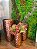 Vaso Cachepot Fibrocimento Kit com 3 Und Cobre Metalizado - Imagem 2