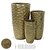 Vaso Cachepot Fibrocimento Kit com 3 Und Dourado Metalizado - Imagem 1