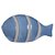Escultura Decorativa Cerâmica Peixe (azul/bege) 11x23x10cm - Imagem 3