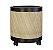 Vaso Cachepot Madeira Marrom Ecológico c/rodízio 33x29cm - Imagem 1