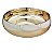 Vaso Bacia de Vidro Dourado 28cm - Imagem 2