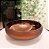 Vaso Bacia de Vidro Cobre 2 tons Fosco 28cm - Imagem 1