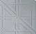 Forma Quadrada Trabalhada em X 45x45x2,5 - FP038 - Imagem 2