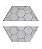 Kit 10 Formas Sextavada Estriada 20x20x6cm - FP008 (meia) - Imagem 2