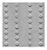 Kit 10 Formas Piso Tátil Bola Guia Deficiente Visual 45x45x2,5cm - FP031 - Imagem 2