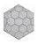 Kit 100 Formas Sextavada Estriada 20x20x6cm - FP007 - Imagem 2