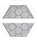 Kit 50 Formas Sextavada Estriada 20x20x6cm - FP008 (meia) - Imagem 2