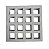 Kit 50 Formas Elemento Vazado 16 Furos Compose 39X39X07 - FP143 - Imagem 2