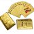 Baralho Dourado Ouro 24k Dollar Poker Cartas Jogos P'agua - Imagem 5