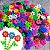 Brinquedo Montar Infantil Coloridos Flocos Flores Encaixar - Imagem 2