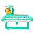 Teclado Piano Musical Brinquedo Infantil Divertido Som Luzes Carrossel - Imagem 7
