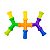 Brinquedo De Montar Interativo Infantil Coloridos Tubos Pequenos Canos Encaixar - Imagem 7