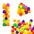 Brinquedo De Montar Interativo Plastico Blocos Infantil Coloridos Hexagonais Encaixar - Imagem 2