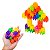 Brinquedo De Montar Interativo Plastico Blocos Infantil Coloridos Hexagonais Encaixar - Imagem 3