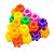 Brinquedo De Montar Interativo Plastico Blocos Infantil Coloridos Hexagonais Encaixar - Imagem 6