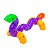 Brinquedo De Montar Interativo Plastico Infantil Tubos Conexões Encaixar Coloridos - Imagem 7