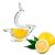 Espremedor De Limão Manual Acrílico Laranja Gourmet Transparente - Imagem 1