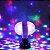 Lâmpada Luz Led Globo Colorido Giratório Duplo Festa Dj RGB - Imagem 4
