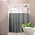 Cortina De Box Banheiro PVC Com Visor Liso 138X198cm - Imagem 3