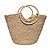 Bolsa Grande Cesta Alça Madeira Artesanal Praia Piscina - Imagem 5